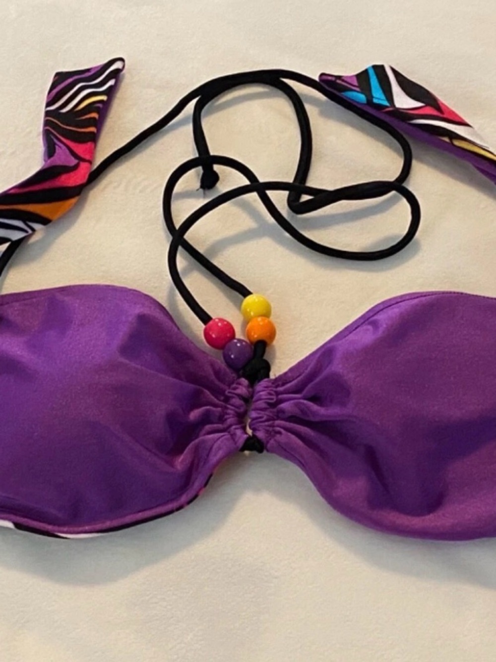 Xhilaration Shimmer Purple Swim 2-piece Bikini Size M NWT - Picture 4 of 6